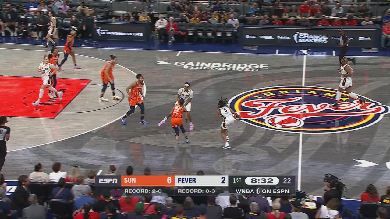 Kelsey Mitchell with 17 Points vs. Connecticut Sun